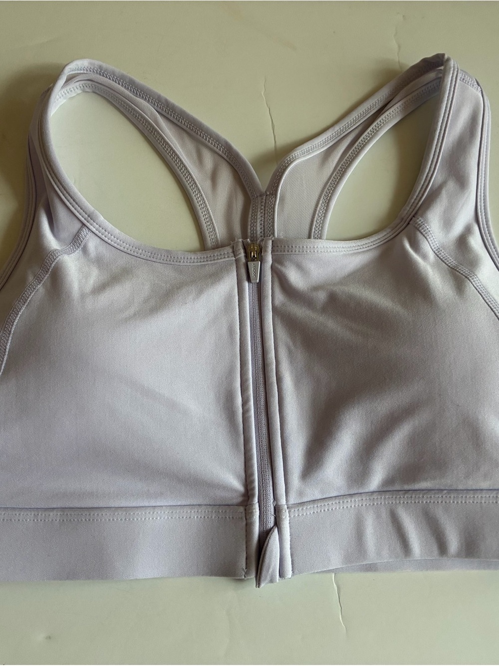 Jockey Front-Zip Sports Bra - Light Lavender